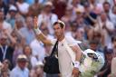 Andy Murray waves to the Centre Court crowd after he exited the tournament following a five-set epic with Stefanos Tsitsipas (Steven Paston/PA)