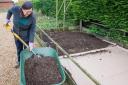Exhausted compost can be used in vegetable beds to add structure