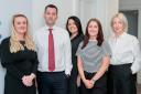 Above, the new members of staff who have joined Acumen from Loch Fyne Financial – Paul Ross, Jackie Coyne, Joanne McIntyre and Lisa Hodgson are with Laura Crowe, Acumen's Regional Manager at the new Glasgow office, far left
