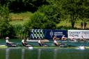 Rowan McKellar (second from left) hopes to win another world title this week. Credit: Benedict Tufnell for British Rowing
