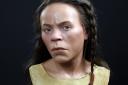 A reconstruction of a Bronze Age woman.