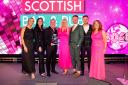 Pictured: Billy Lowe and his family at the Scottish Bar and Pub Awards