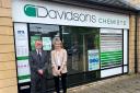 Davidsons managing director Allan Gordon and  Kim Campbell of Thorntons
