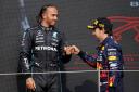 Lewis Hamilton, left, was unimpressed by Helmut Marko’s comments about Sergio Perez (Tim Goode/PA)