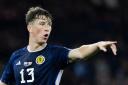 Scotland centre half Jack Hendry during the game against England at Hampden on Tuesday night
