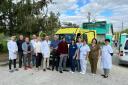 Ukrainian ambulance delivery including caramel wafer supplies