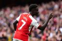 Bukayo Saka is a doubt for Arsenal’s trip to Bournemouth (Nick Potts//PA)