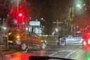 Cars smash into each other at busy Glasgow junction sparking blue light response