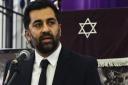 Humza Yousaf speaks at a service of solidarity for those killed in Hamas terror attack