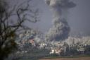 An Israeli air strike in Gaza yesterday. There are fears that the West could be drawn into this conflict militarily