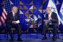 US President Joe Biden meeting with Israeli Prime Minister Benjamin Netanyahu in Tel Aviv last week