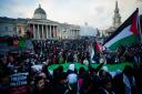 Pro-Palestinian protesters in London