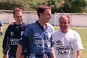David Platt, Gareth Southgate with Terry Venables in training during Euro 1996