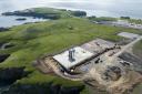 The SaxaVord spaceport under construction in Shetland