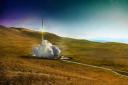 An artist's impression of the Sutherland Spaceport