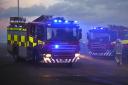 Eight fire appliances attended the blaze in Ayr town centre on Tuesday night