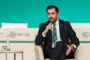 First Minister Humza Yousaf speaking at COP28 last week