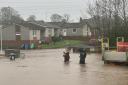 Floodwaters caused by Storm Gerrit in Scotland