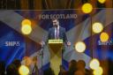 First Minister Humza Yousaf launches the SNP general election campaign in January