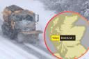 The coldest areas in Scotland as snow and ice forecast this week