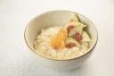 Vanilla rice pudding with clementines & figs