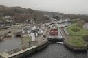 Scotland’s famous Caledonian Canal, left, is seeing its first serious commercial traffic in decades with working starting on the Coire Glas Project