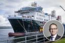 Unfinished CalMac ferry and Scotland Office minister John Lamont