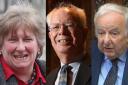 Running scared? Baroness Goldie of Bishopton, Baron Wallace of Tankerness and Baron Foulkes of Cumnock, right