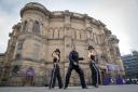 Strictly Come Dancing judge Anton Du Beke with dancers Kelly Chow (left) and Rosie Ward outside Underbelly Edinburgh’s McEwan Hall ahead of his Fringe Festival debut show