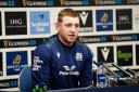 Finn Russell faces the media at Murrayfield ahead of facing England (Jane Barlow/PA)