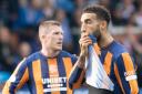 Rangers centre half Connor Goldson, right, and John Lundstram after the 1-0 defeat to Kilmarnock at Rugby Park in August