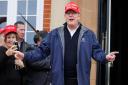 Former US president Donald Trump at Trump Turnberry golf course, in South Ayrshire, during his last visit to Scotland