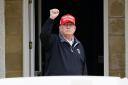 Former US president Donald Trump at Turnberry golf course, in South Ayrshire, during his visit to the UK in May last year