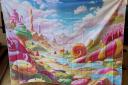 Monorail Music is auctioning off 'original' backdrops from the Glasgow Willy Wonka Experience
