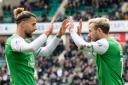 Adam Le Fondre was on target as Hibs scored three in 22 minutes