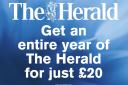 The Herald's 2024 spring subscription offer