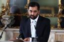 First Minister Humza Yousaf pictured at his press conference in Bute House on Thursday