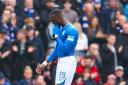 Rangers' Abdallah Sima looks dejected as he's forced off with an injury