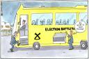 Our cartoonist Steven Camley's take on SNP election trail