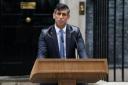 Prime Minister Rishi Sunak outside Number 10 as he announced the general election date
