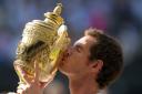 Andy Murray with the Wimbledon trophy in 2013