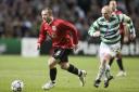 Wayne Rooney and Neil Lennon at Celtic Park