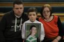 BACKING: Sean Stark's family have supported controversial stop and searches. His brother David and mother Mary, pictured with nephew Liam, spoke out. Picture: Stewart Attwood