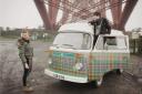 Vana Coleman and Fi Scott toured Scotland in a VW Campervan visiting manufacturers including weavers Peter Greig & Co in Kirkcaldy. Photographs: Ross Fraser McLean