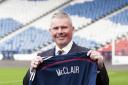 Brian McClair is unveiled at Hampden. Picture: SNS