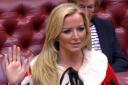 Entrepreneur Michelle Mone is admiited to the House of Lords as Baroness Mone of Mayfair, after being made a Tory peer. PRESS ASSOCIATION Photo. Picture date: Thursday October 15, 2015. Ms Mone, who is reportedly worth £20 million, founded Ultimo's ''cle