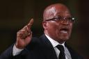 PRETORIA, SOUTH AFRICA - DECEMBER 14:  South African president Jacob Zuma speaks during an African National Congress (ANC) led alliance send off ceremony at Waterkloof military airbase on December 14, 2013 in Pretoria, South Africa. The ANC held an offici