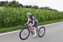 Hannah Dines takes part in the UCI Para-Cycling Road World Championship  Photograph: Getty