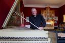 John Kitchen with one of his many keyboards at his Edinburgh home. STY MOLLESON.Pic Gordon Terris/The Herald.11/8/16.