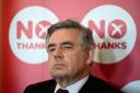 Gordon Brown pictured during Labour's Better Together campaign